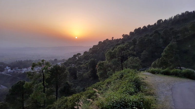 Sunrise in the moutnains