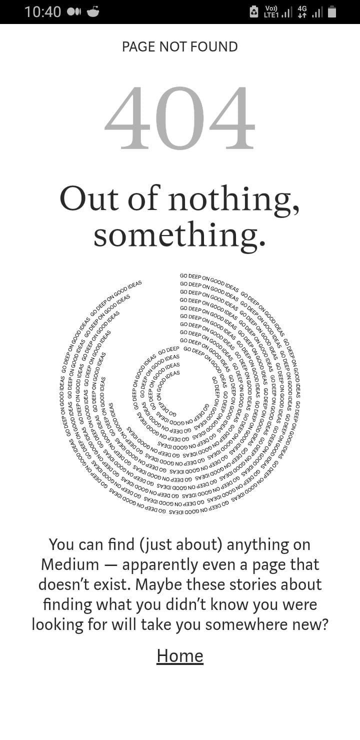 I always run into this when clicking on Medium curation guidelines