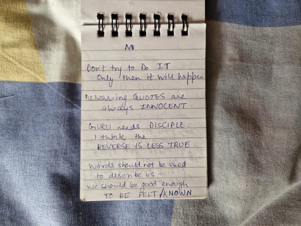 What if I Told You That Guru Needs a Disciple More Than Vice-Versa (WE-40)